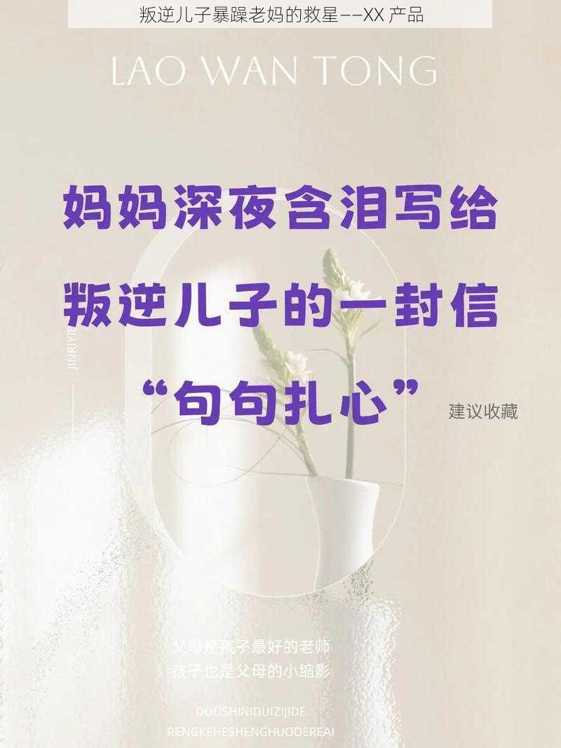 叛逆儿子暴躁老妈的救星——XX 产品