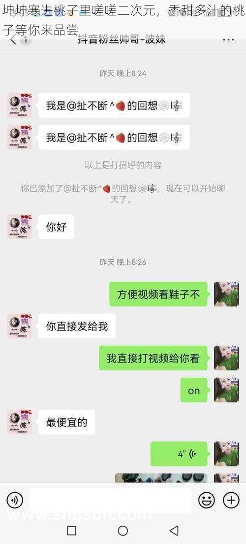 坤坤寒进桃子里嗟嗟二次元，香甜多汁的桃子等你来品尝