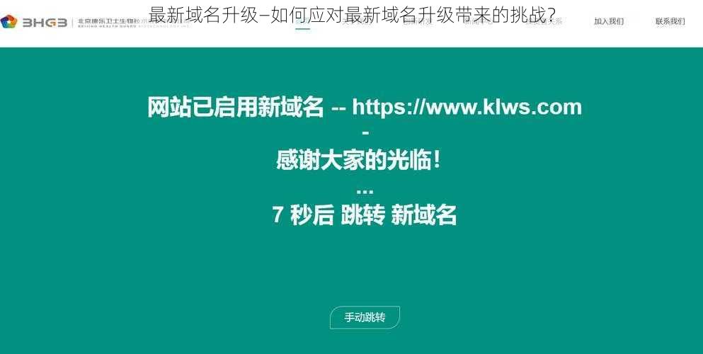 最新域名升级—如何应对最新域名升级带来的挑战？