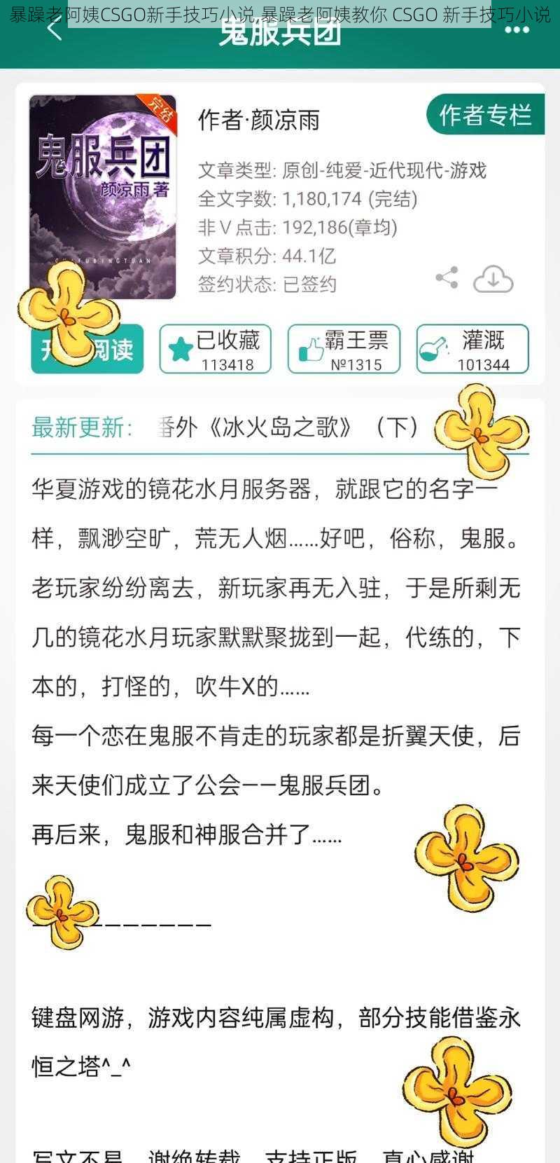 暴躁老阿姨CSGO新手技巧小说,暴躁老阿姨教你 CSGO 新手技巧小说