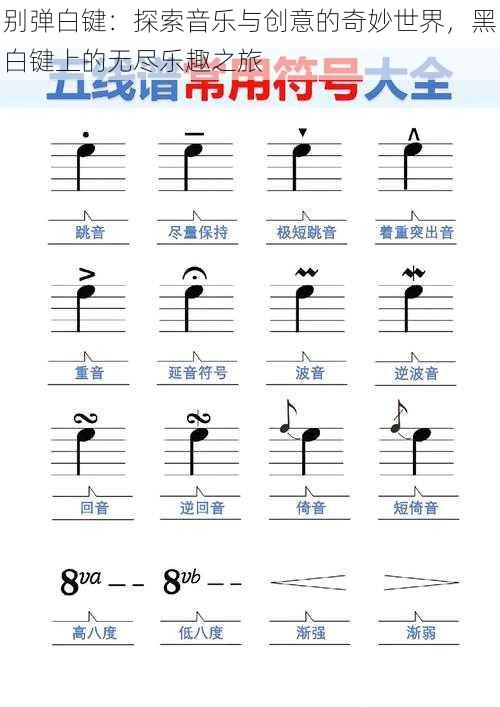 别弹白键：探索音乐与创意的奇妙世界，黑白键上的无尽乐趣之旅