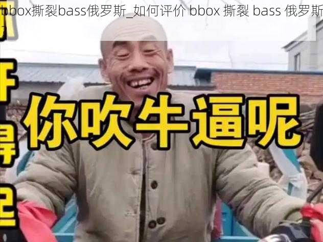 bbox撕裂bass俄罗斯_如何评价 bbox 撕裂 bass 俄罗斯？