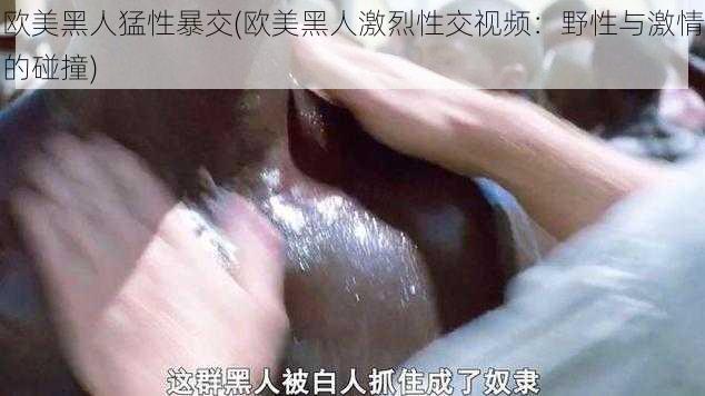 欧美黑人猛性暴交(欧美黑人激烈性交视频：野性与激情的碰撞)