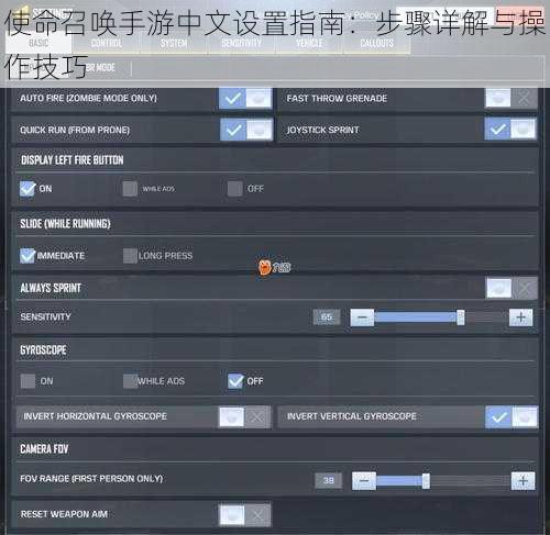 使命召唤手游中文设置指南：步骤详解与操作技巧