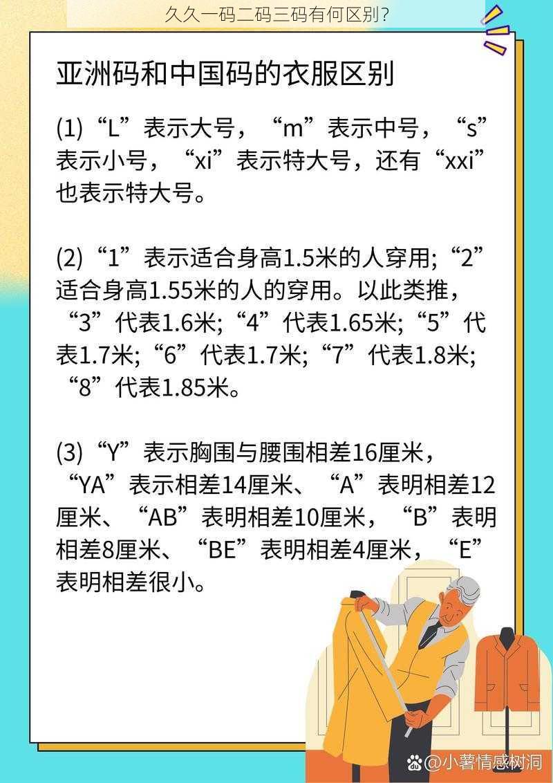 久久一码二码三码有何区别？