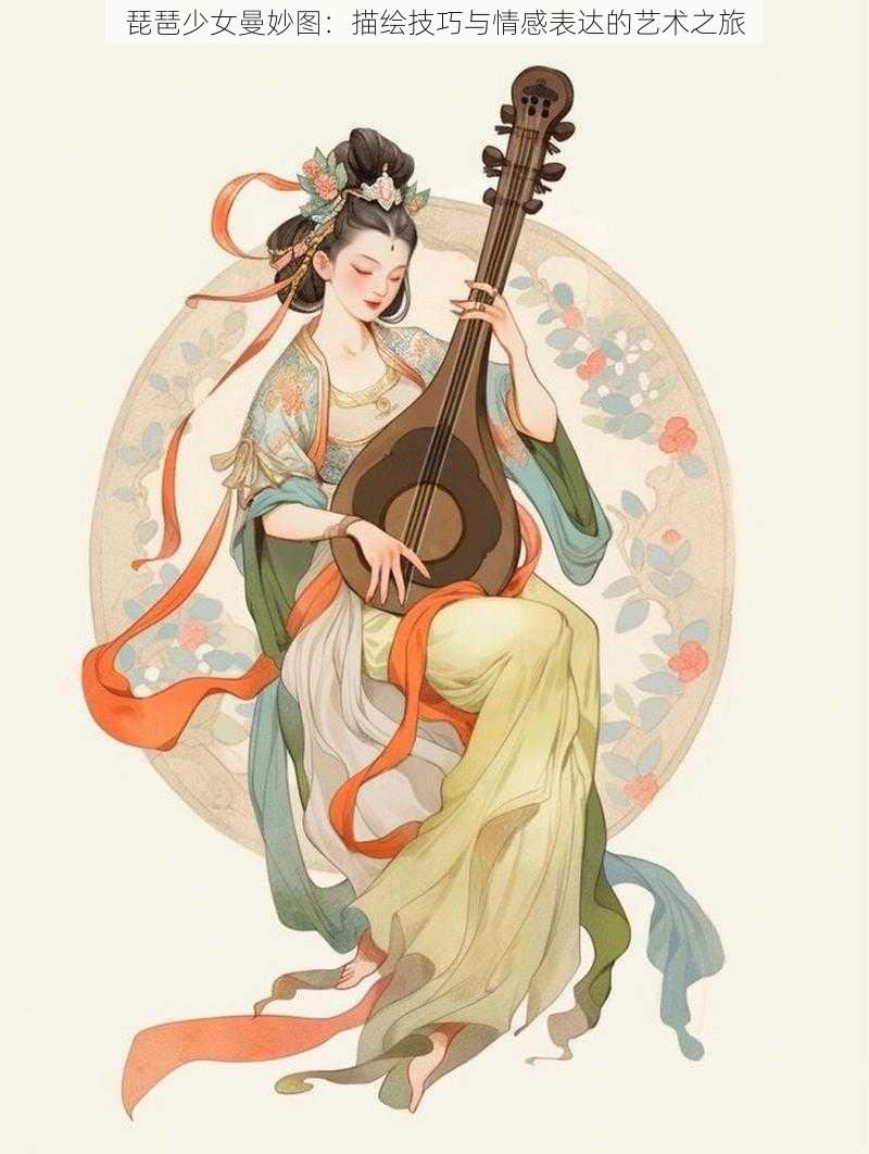 琵琶少女曼妙图：描绘技巧与情感表达的艺术之旅