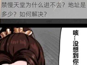 禁慢天堂为什么进不去？地址是多少？如何解决？