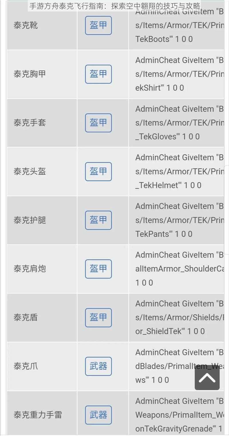 手游方舟泰克飞行指南：探索空中翱翔的技巧与攻略